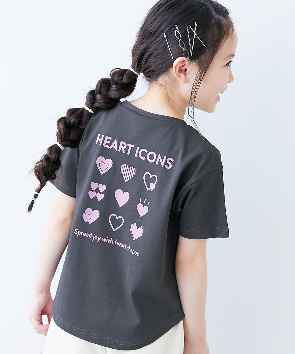 Tシャツ トップス 【ひやシャリ】接触冷感 デビラボ ガールズ プリント半袖Tシャツ キッズ ベビー服 子供服 女の子  デビロック devirock | devirock | 10