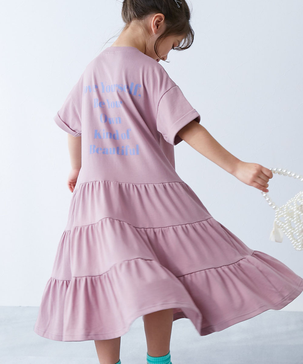 devirock（デビロック） 半袖ワンピース ワンピース 裾ティアード