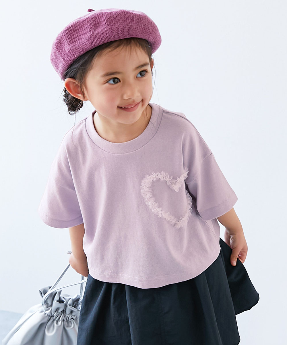 devirock（デビロック） ハート リボン Tシャツ トップス チュール