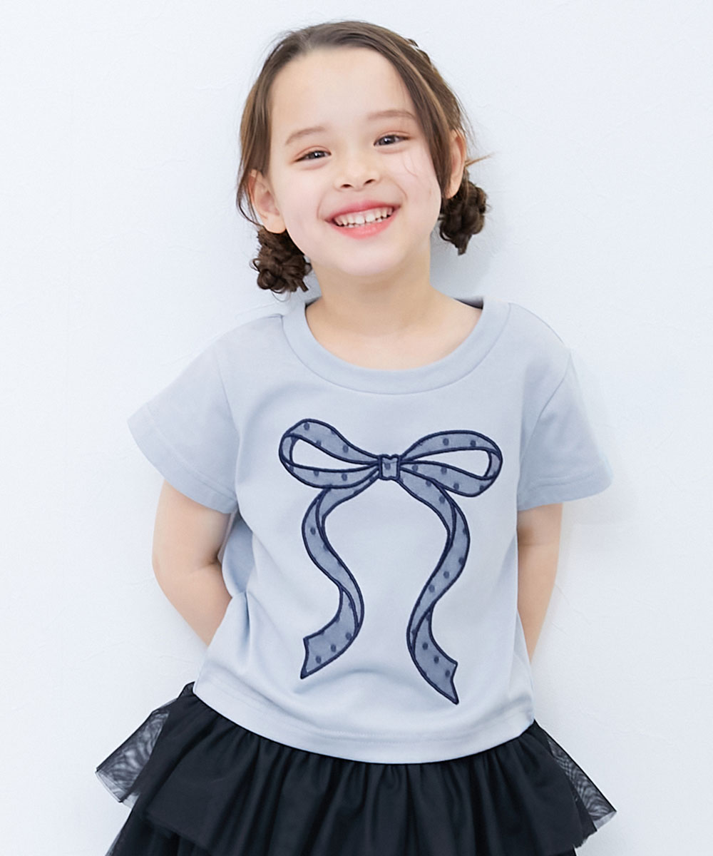 devirock（デビロック） ロゴ ロゴT リボン Tシャツ トップス えらべる