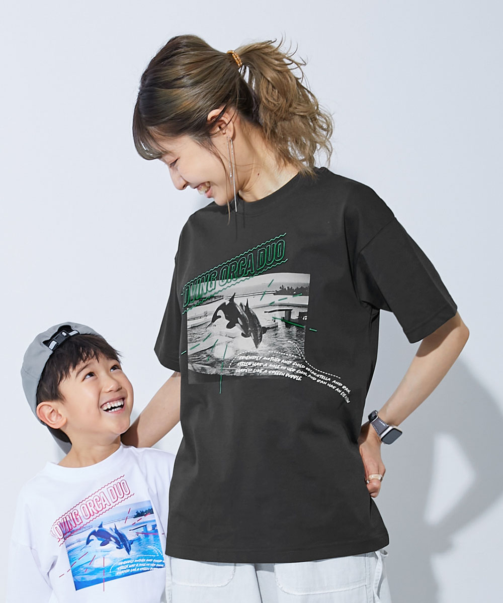 Tシャツ トップス 【神戸須磨シーワールドコラボ】色が変わるマジックプリント 接触冷感 2WAY大人フォトTシャツ デビロック devirock | devirock | 02