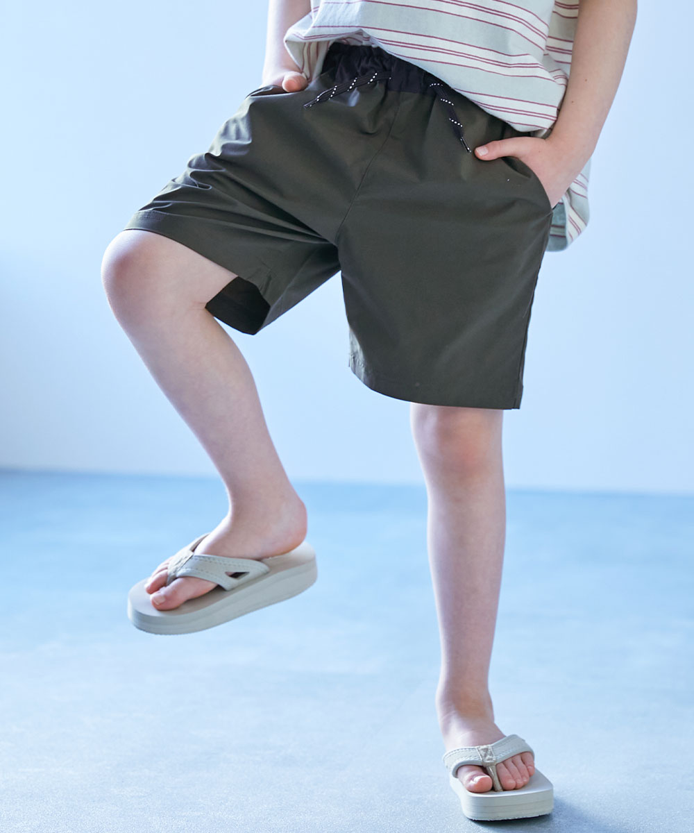 ハーフパンツ ショートパンツ ボトムス シワになりにくい ウエスト切り替え ハーフパンツ キッズ 子供服 男の子 女の子  デビロック devirock | devirock | 04