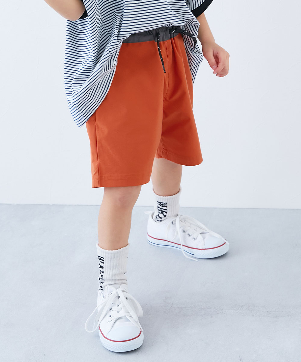 ハーフパンツ ショートパンツ ボトムス シワになりにくい ウエスト切り替え ハーフパンツ キッズ 子供服 男の子 女の子  デビロック devirock | devirock | 06