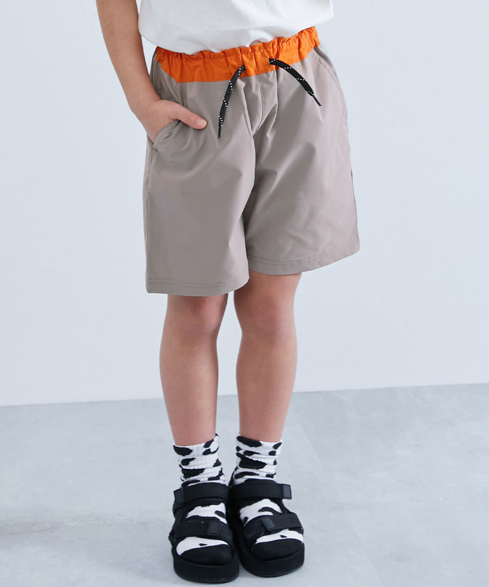 ハーフパンツ ショートパンツ ボトムス シワになりにくい ウエスト切り替え ハーフパンツ キッズ 子供服 男の子 女の子  デビロック devirock | devirock | 02