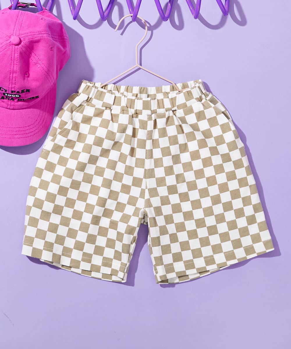 半ズボン 短パン ウエストゴム ハーフパンツ ショートパンツ ボトムス デザインいろいろ 無地ワンポイント＆総柄 ミニ裏毛ハーフパンツ   devirock 爆買 | devirock | 05
