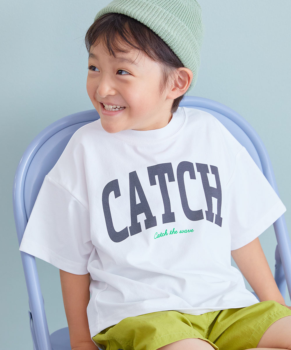 Tシャツ トップス デビラボ 洗濯に強い BIGシルエット プリント半袖Tシャツ キッズ ベビー服 子供服 男の子 女の子  デビロック devirock | devirock | 01