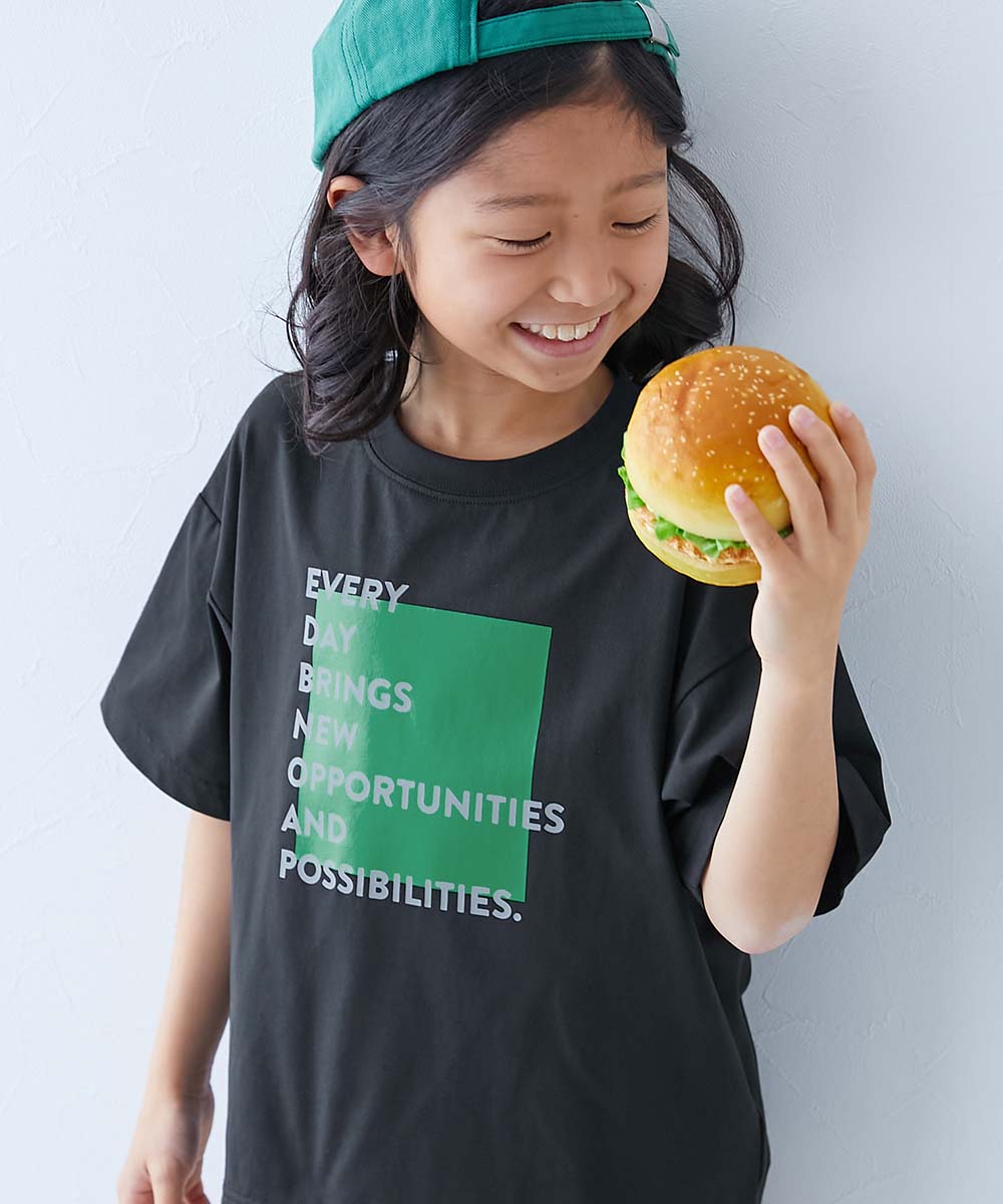 Tシャツ トップス デビラボ 洗濯に強い BIGシルエット プリント半袖Tシャツ キッズ ベビー服 子供服 男の子 女の子  デビロック devirock | devirock | 04