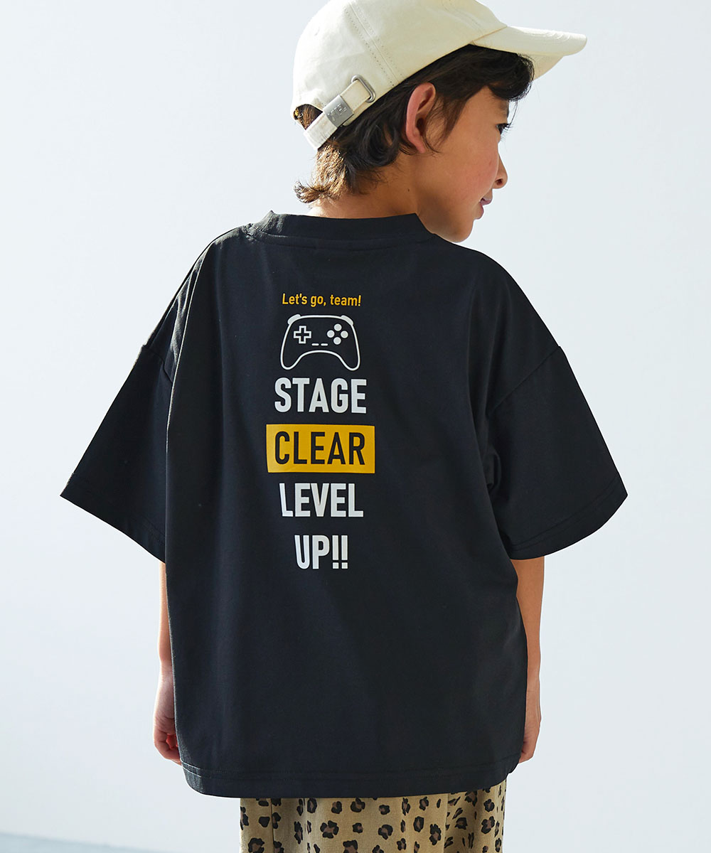 Tシャツ トップス デビラボ 洗濯に強い BIGシルエット プリント半袖Tシャツ キッズ ベビー服 子供服 男の子 女の子  デビロック devirock | devirock | 11