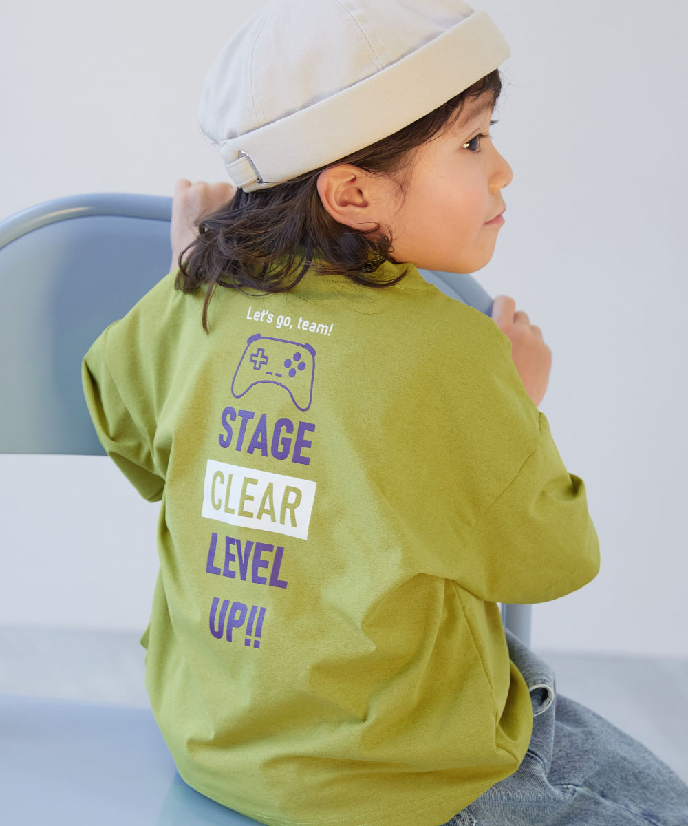 Tシャツ トップス デビラボ 洗濯に強い BIGシルエット プリント半袖Tシャツ キッズ ベビー服 子供服 男の子 女の子  デビロック devirock | devirock | 12