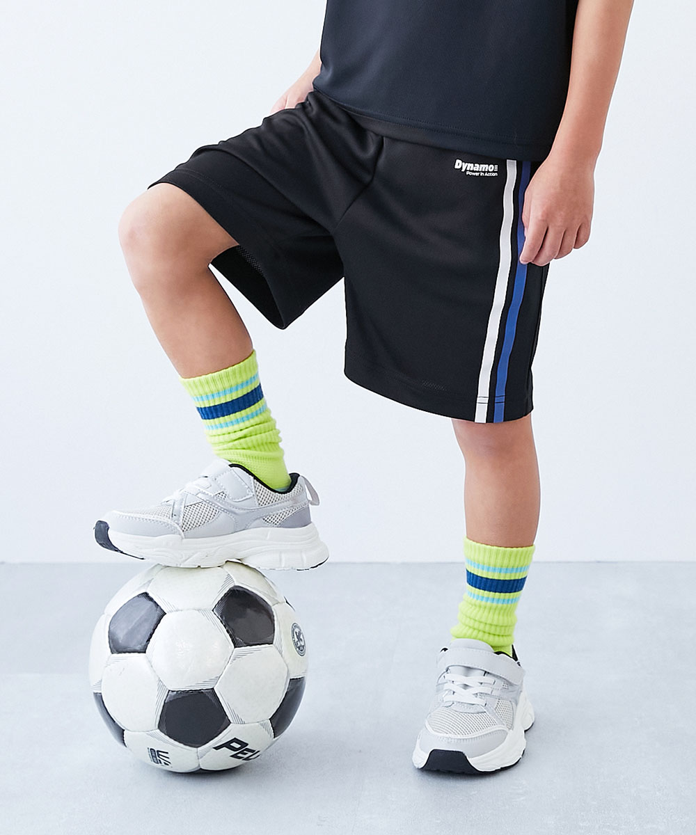 ハーフパンツ ショートパンツ ボトムス 速乾 サラっとストレッチ メッシュ デビラボ スポーツ ハーフパンツ キッズ 子供服 男の子 女の子  デビロック devirock | devirock | 01