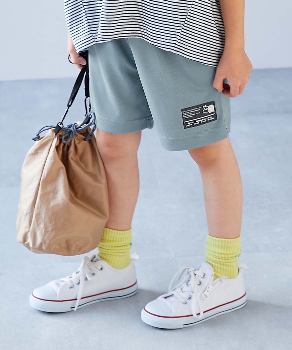 ハーフパンツ ショートパンツ ボトムス 速乾 サラっとストレッチ メッシュ デビラボ スポーツ ハーフパンツ キッズ 子供服 男の子 女の子  デビロック devirock | devirock | 07