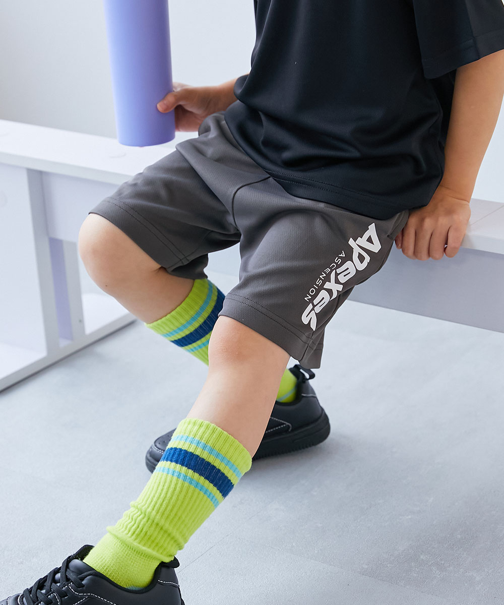ハーフパンツ ショートパンツ ボトムス 速乾 サラっとストレッチ メッシュ デビラボ スポーツ ハーフパンツ キッズ 子供服 男の子 女の子  デビロック devirock | devirock | 11