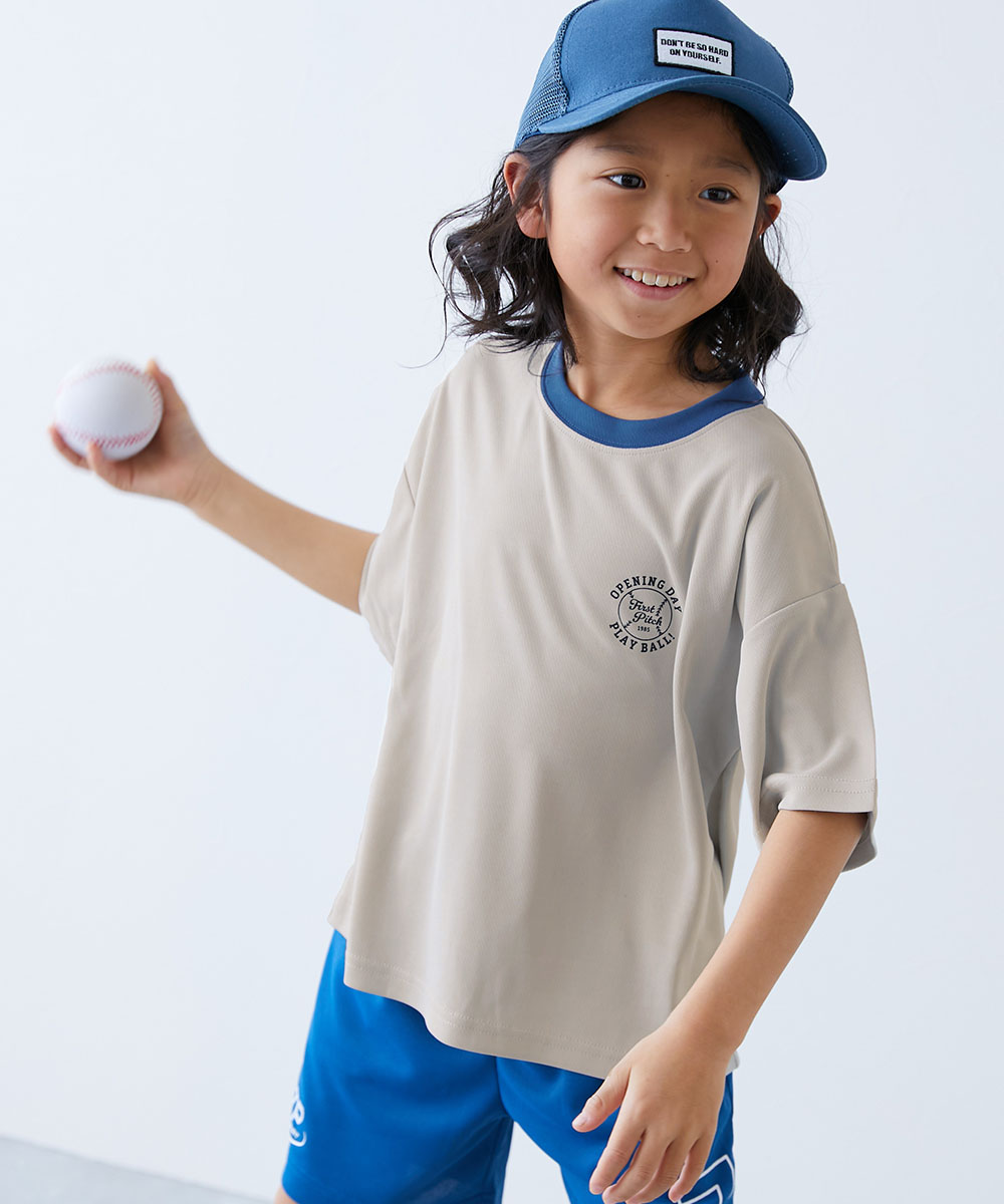 【アウトレット】Tシャツ トップス 速乾 サラっとストレッチ メッシュ デビラボ スポーツ 半袖Tシャツ キッズ 子供服 男の子 女の子  デビロック devirock | devirock | 10