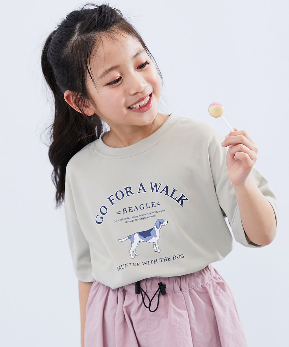ロゴ ロゴT プリントT 速乾 Tシャツ トップス 【涼感 サラッとメッシュ】× デビラボ プリント 半袖Tシャツ キッズ 子供服  devirock heatstroke | devirock | 05