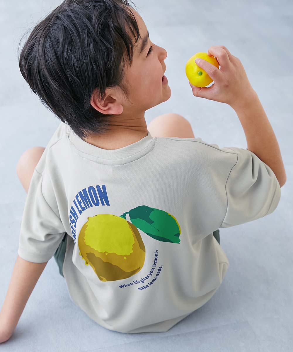 ロゴ ロゴT プリントT 速乾 Tシャツ トップス 【涼感 サラッとメッシュ】× デビラボ プリント 半袖Tシャツ キッズ 子供服  devirock heatstroke | devirock | 12