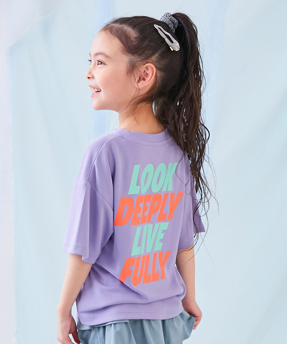 ロゴ ロゴT プリントT 速乾 Tシャツ トップス 【涼感 サラッとメッシュ】× デビラボ プリント 半袖Tシャツ キッズ 子供服  devirock heatstroke | devirock | 20