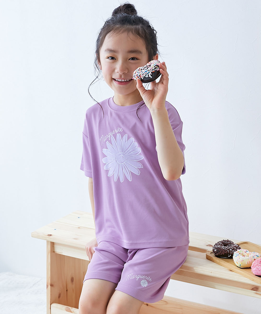 ロゴ プリント 速乾 ウエストゴム 半袖パジャマ ルームウェア 【デビラボROOM】× 涼感 サラッとメッシュ 普段着としても着られる パジャマ devirock 爆買 | devirock | 10