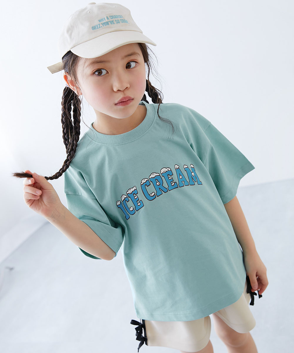 Tシャツ トップス 【ひやシャリ】接触冷感 デビラボ BIGシルエット プリント半袖Tシャツ キッズ ベビー服 子供服 男の子 女の子  デビロック devirock | devirock | 02