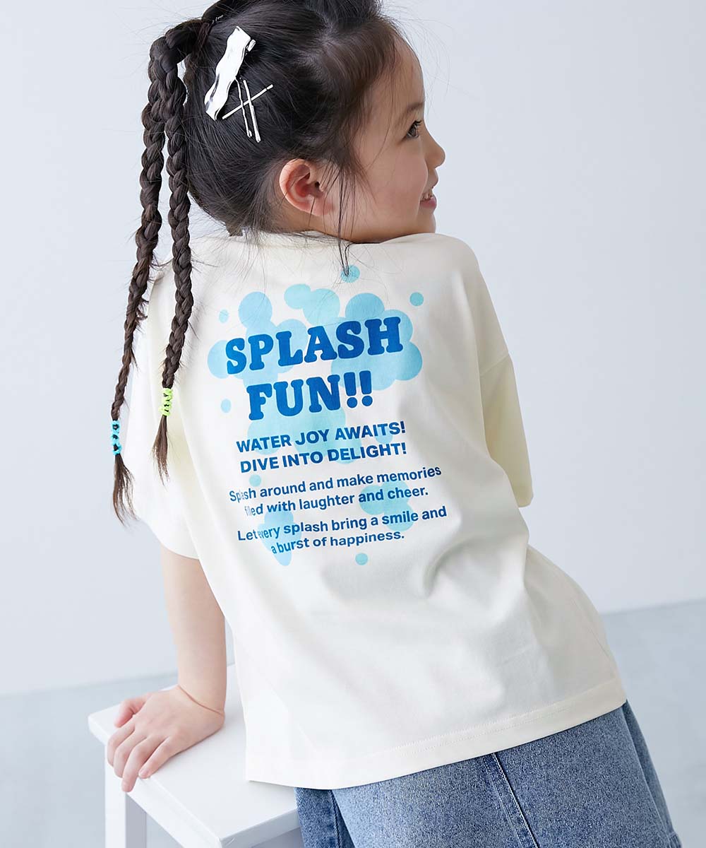 Tシャツ トップス 【ひやシャリ】接触冷感 デビラボ BIGシルエット プリント半袖Tシャツ キッズ ベビー服 子供服 男の子 女の子  デビロック devirock | devirock | 10