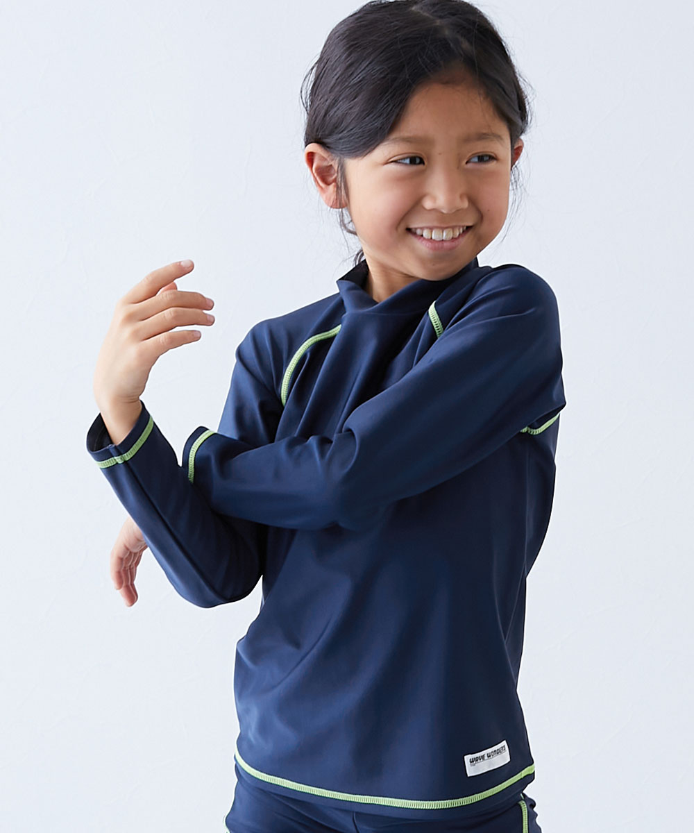 UVカット スクール用 Tシャツ型 長袖ラッシュガード キッズ 子供服 男の子 女の子  デビロック devirock | devirock | 03
