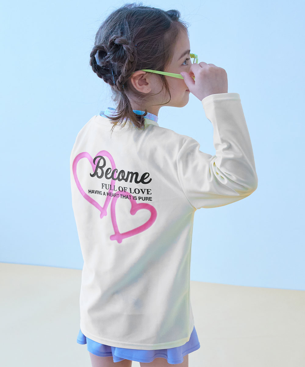 長袖ラッシュガード 水着 プールグッズ 水泳 海水浴 UVカット Tシャツ型 長袖ラッシュガード キッズ 子供服 男の子 女の子  デビロック devirock | devirock | 03