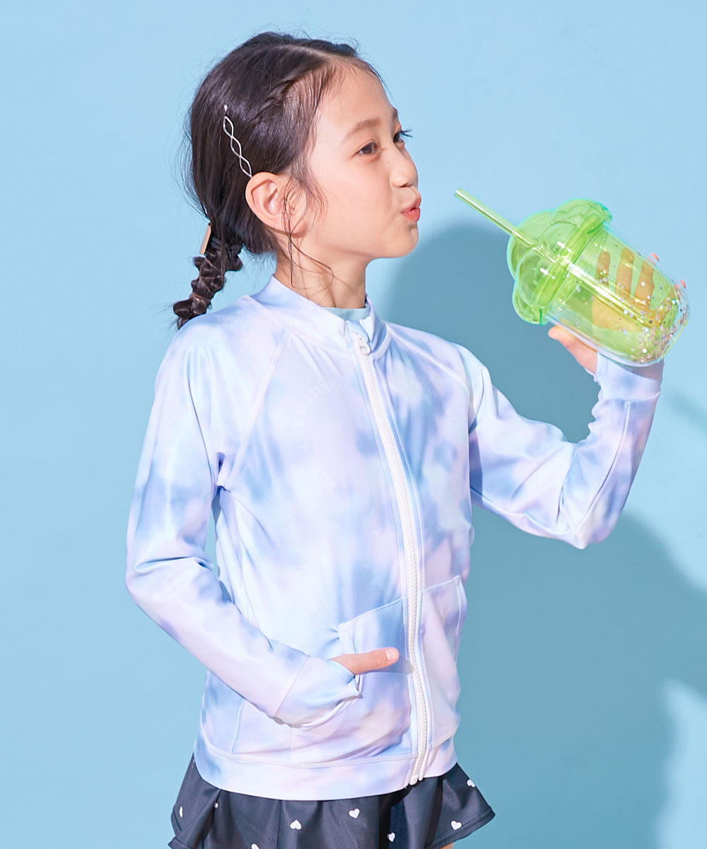 yuzu 茨城様☆チャコット　薄紫　M ラップスタイル　レッスンウェア　トップス devirock（デビロック） 海 海水浴 プール アウトドア 紫外線対策 長袖