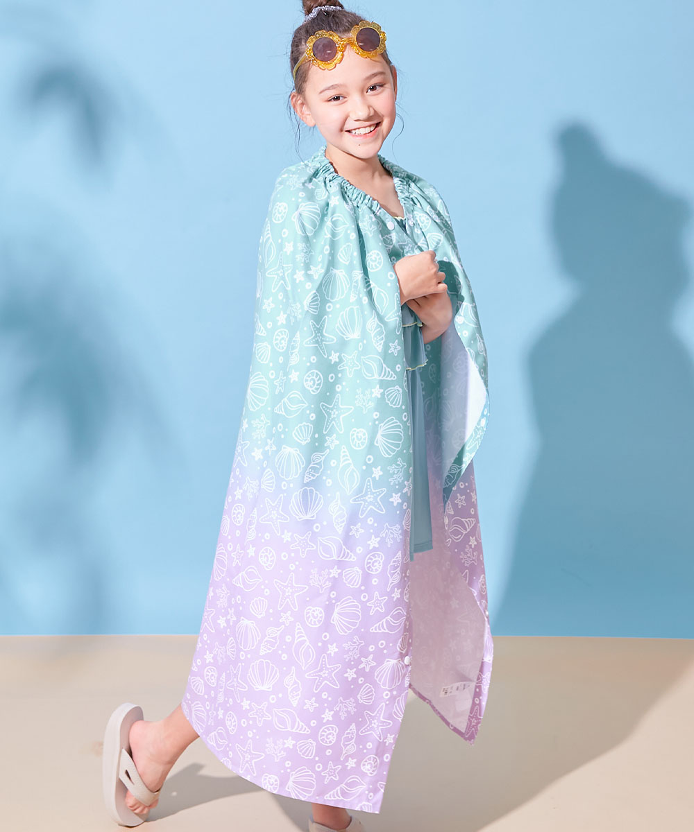 タオル ラップタオル プールグッズ 水泳 海水浴 吸水速乾 コンパクト ラップタオル 100cm キッズ 子供服 男の子 女の子 デビロック devirock | devirock | 07