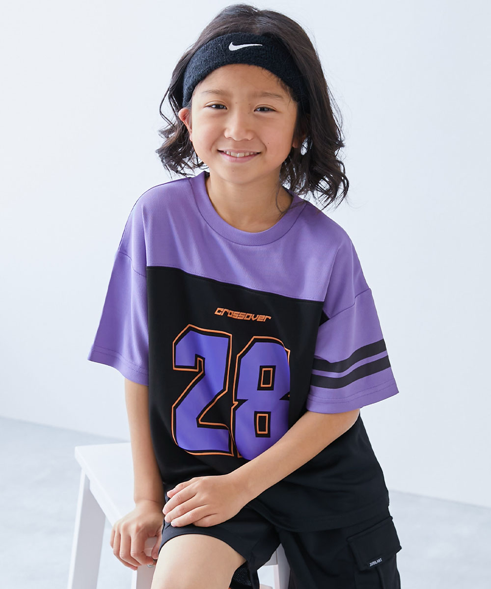 【アウトレット】Tシャツ トップス 速乾 サラっとストレッチメッシュ ナンバリング半袖Tシャツ キッズ 子供服 男の子 女の子  デビロック devirock | devirock | 04