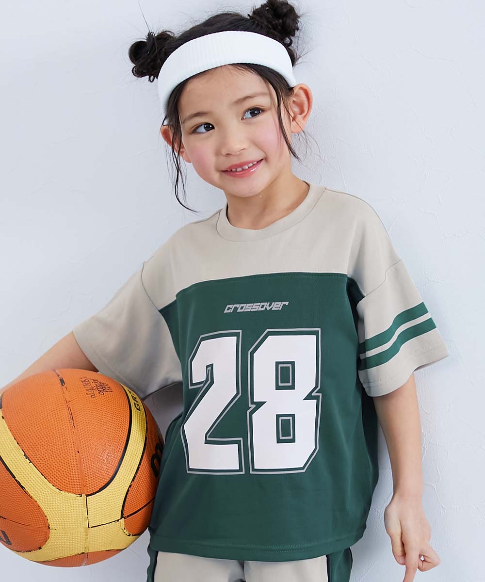 【アウトレット】Tシャツ トップス 速乾 サラっとストレッチメッシュ ナンバリング半袖Tシャツ キッズ 子供服 男の子 女の子  デビロック devirock | devirock | 05
