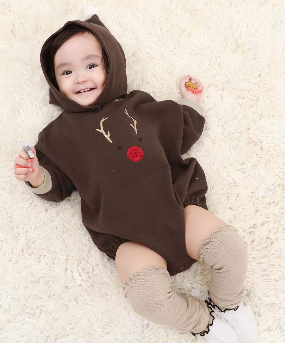 ロンパース 出産祝い クリスマス スウェットロンパース キッズ 子供服 男の子 女の子  デビロック devirock | devirock | 02