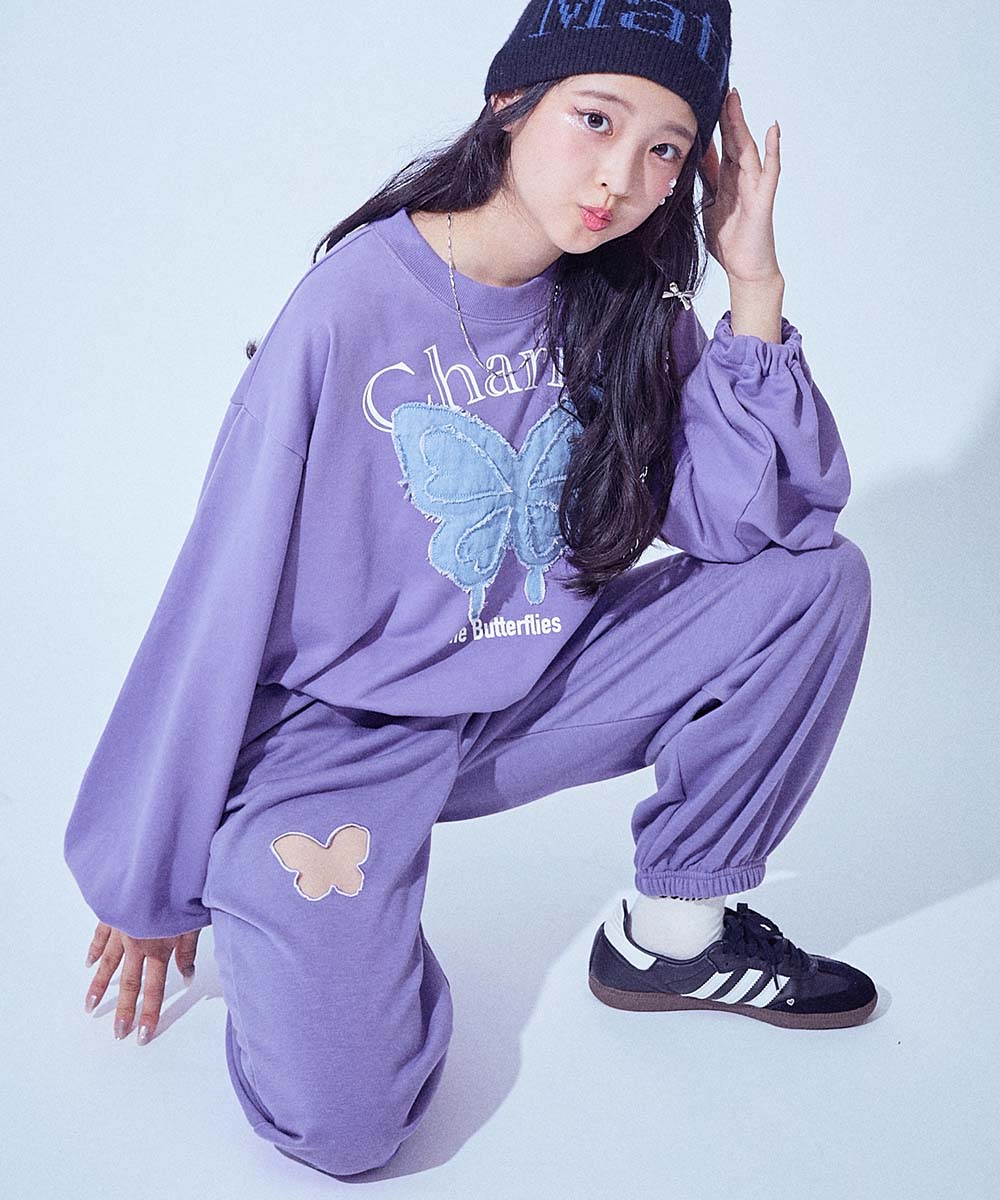 スウェットパンツ ロングパンツ ボトムス 【chum】えらべるカットアウトデザイン ミニ裏毛 スウェットパンツ キッズ 子供服 女の子  デビロック devirock | devirock | 05