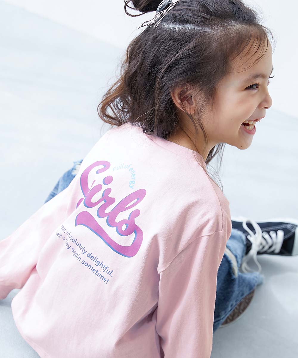 devirock（デビロック） ロンT トップス 綿100％ デビラボ ガールズ