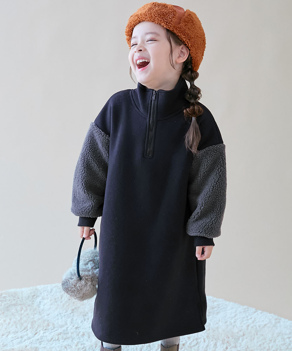 devirock（デビロック） 長袖ワンピース ワンピース スフレスウェット