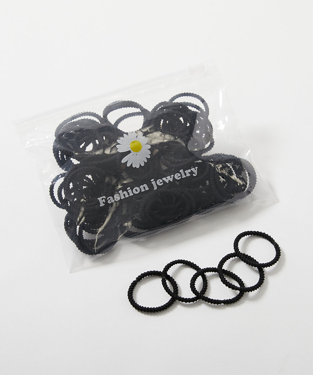 ヘアバンド ぎざぎざ ヘアゴムセット(約100本入り) キッズ 子供服 女の子  デビロック devirock | devirock | 01