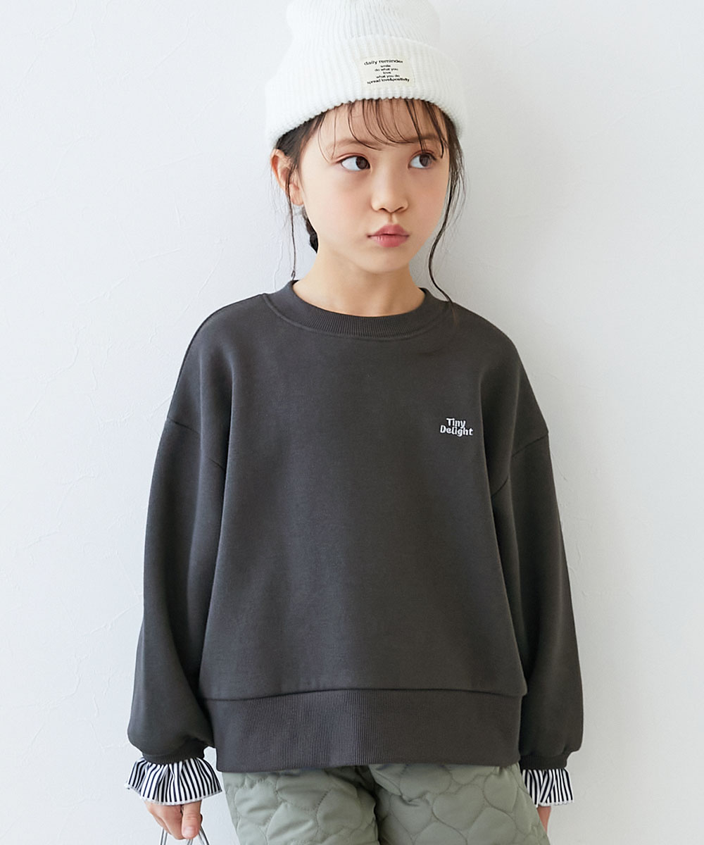 devirock（デビロック） トレーナー トップス 袖がかわいい 重ね着風