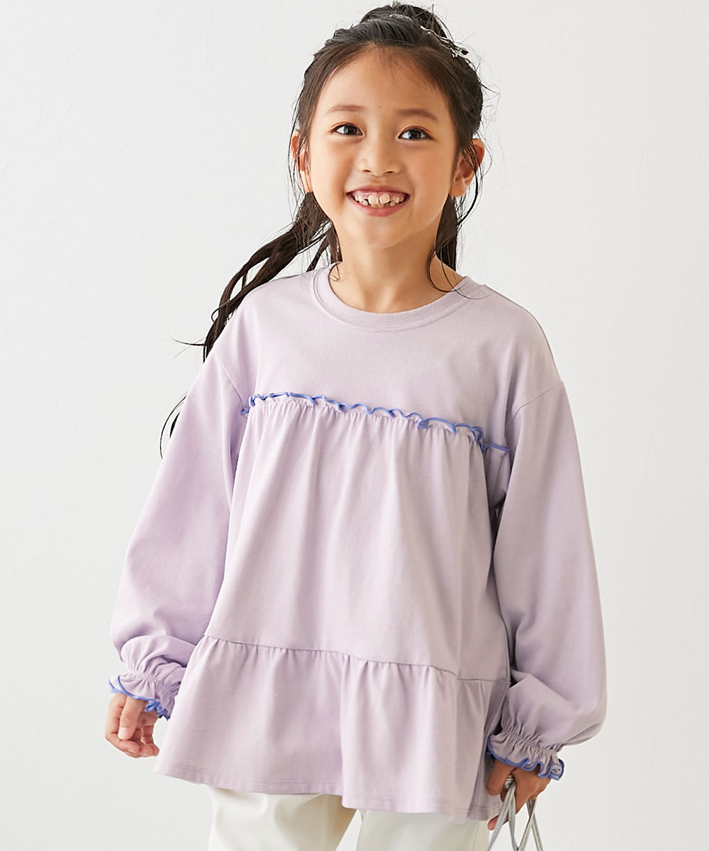 devirock（デビロック） ロンT トップス ふんわり ティアード