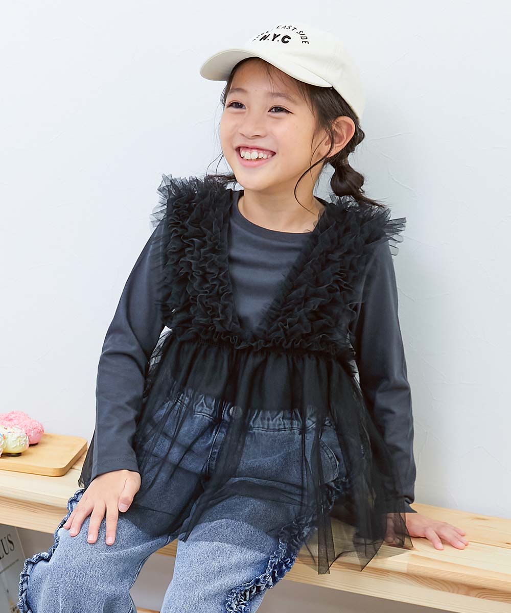 devirock（デビロック） レイヤード シアー ロンT トップス 2WAY