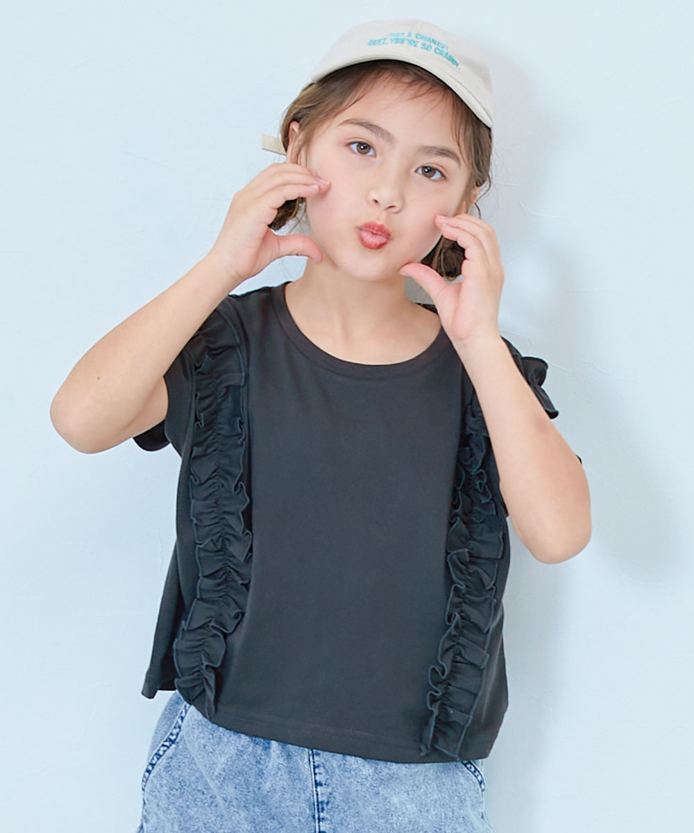 devirock（デビロック） フリル Tシャツ トップス えらべる フリル