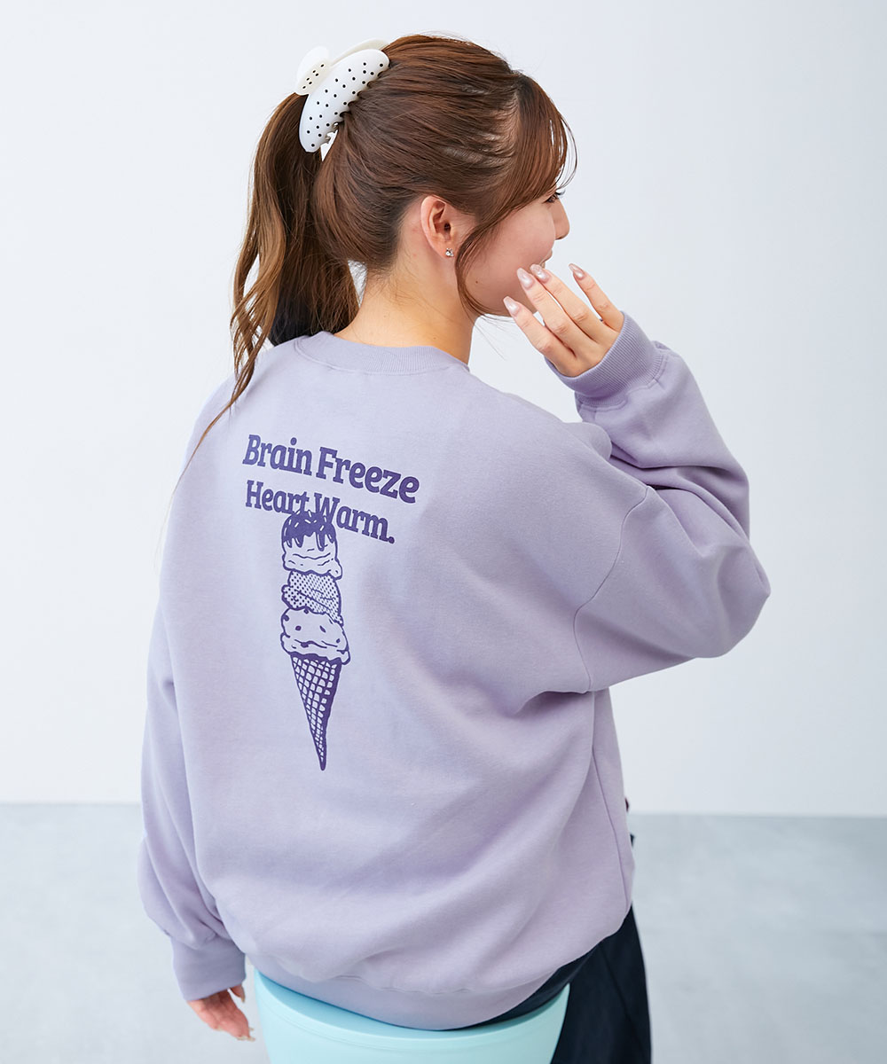 リンクコーデ 親子コーデ お揃い おそろい ロゴ トレーナー トップス 大人 デビラボ プリント 裏起毛トレーナー  デビロック devirock | devirock | 05