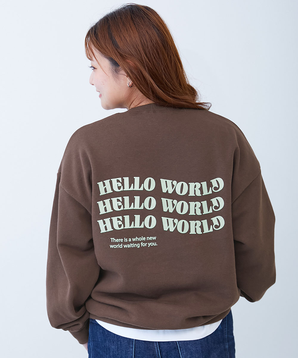 リンクコーデ 親子コーデ お揃い おそろい ロゴ トレーナー トップス 大人 デビラボ プリント 裏起毛トレーナー  デビロック devirock | devirock | 11