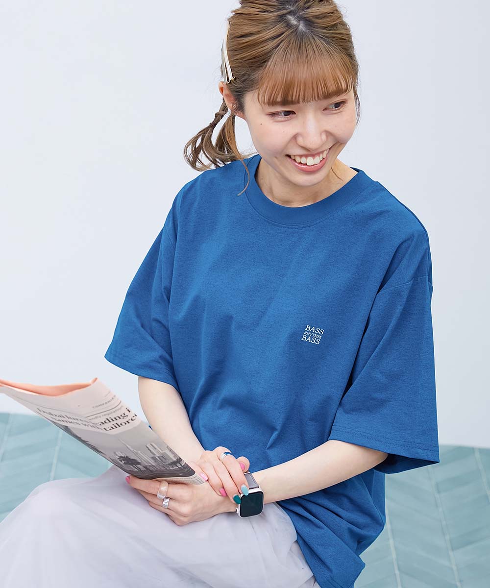 リンクコーデ 親子コーデ おそろい UVカット ロゴ ワンポイント Tシャツ 【イージーウォッシュ】乾燥機OK 防汚 大人 刺繍デザイン 半袖Tシャツ 子供服 devirock | devirock | 06
