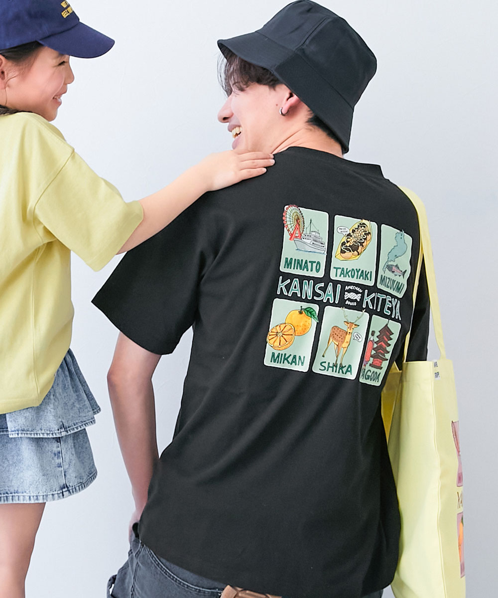綿100％ コットン プリントＴ オーバーサイズ Tシャツ トップス 【旅するデビロック】大人 プリント半袖Tシャツ キッズ 子供服 男の子  デビロック devirock | devirock | 02