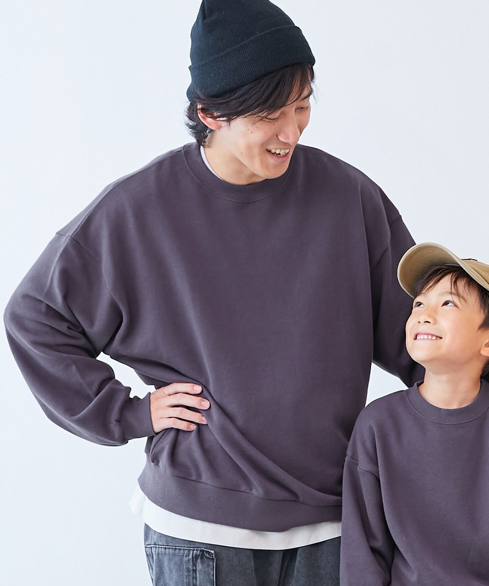 リンクコーデ 親子コーデ お揃い 綿100% コットン 無地 トレーナー トップス カラフルスウェット 綿100%裏毛 無地 大人トレーナー 子供服 デビロック devirock | devirock | 08