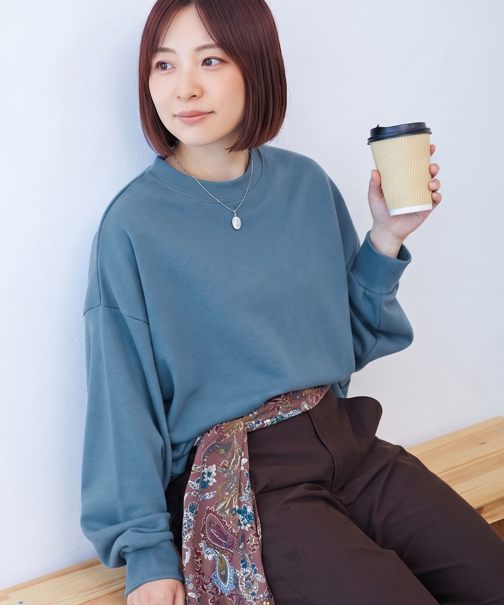 リンクコーデ 親子コーデ お揃い 綿100% コットン 無地 トレーナー トップス カラフルスウェット 綿100%裏毛 無地 大人トレーナー 子供服 デビロック devirock | devirock | 09