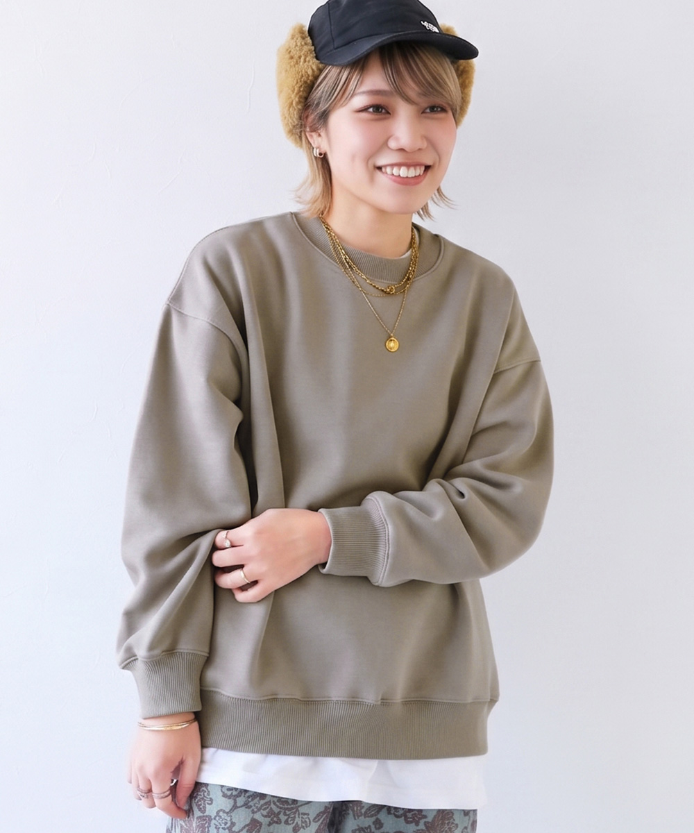 リンクコーデ おそろい トレーナー トップス カラフルスウェット ふっくら裏起毛 無地 大人トレーナー キッズ 子供服 男の子 女の子  デビロック devirock | devirock | 03