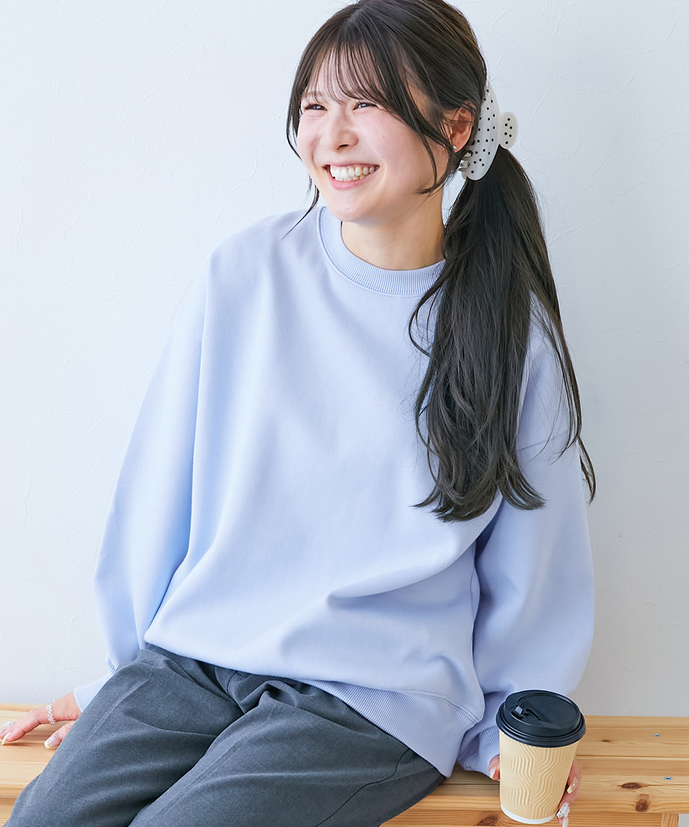 リンクコーデ おそろい トレーナー トップス カラフルスウェット ふっくら裏起毛 無地 大人トレーナー キッズ 子供服 男の子 女の子  デビロック devirock | devirock | 10