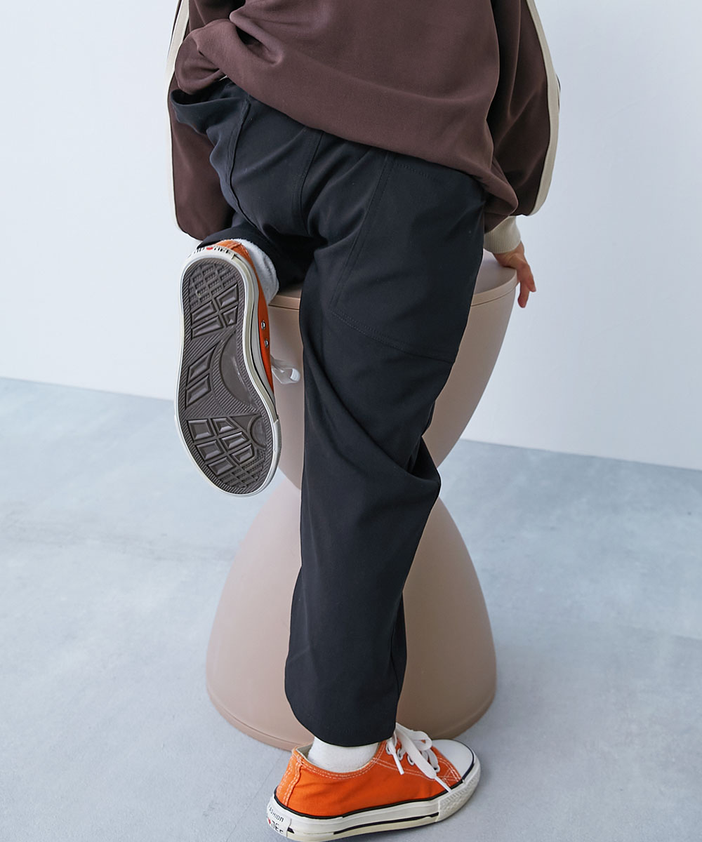 ロングパンツ 長ズボン ボトムス よくばりストレッチ ツイル ダッドポケットパンツ キッズ 子供服 男の子 女の子  デビロック devirock | devirock | 01
