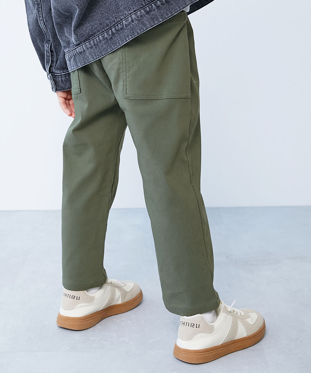 ロングパンツ 長ズボン ボトムス よくばりストレッチ ツイル ダッドポケットパンツ キッズ 子供服 男の子 女の子  デビロック devirock | devirock | 04