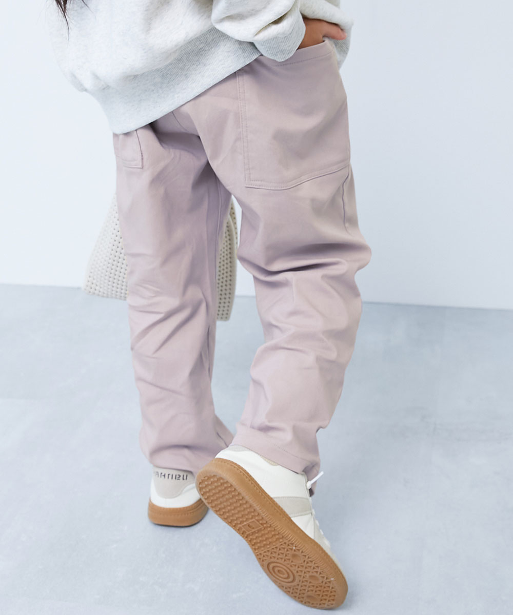 ロングパンツ 長ズボン ボトムス よくばりストレッチ ツイル ダッドポケットパンツ キッズ 子供服 男の子 女の子  デビロック devirock | devirock | 06