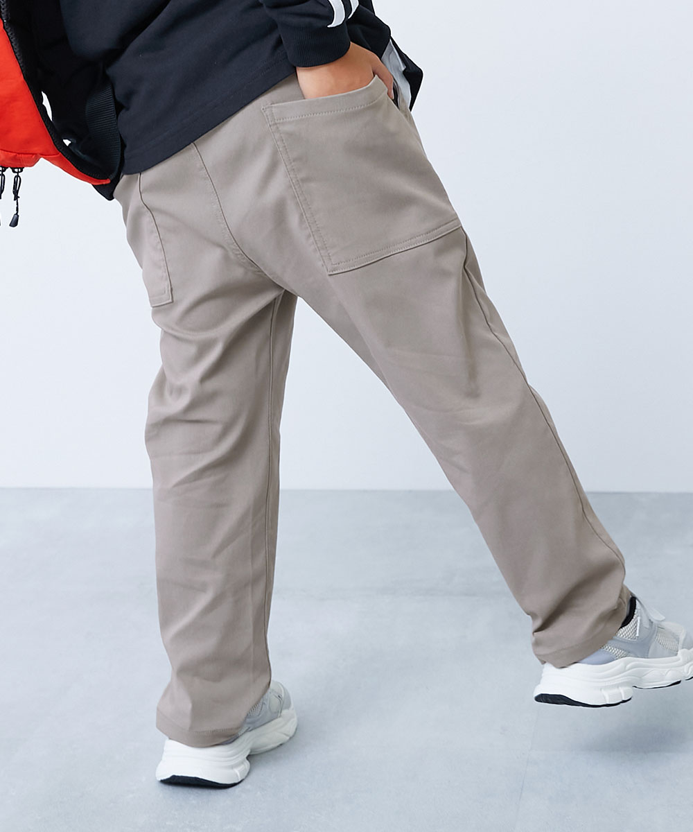 ロングパンツ 長ズボン ボトムス よくばりストレッチ ツイル ダッドポケットパンツ キッズ 子供服 男の子 女の子  デビロック devirock | devirock | 03